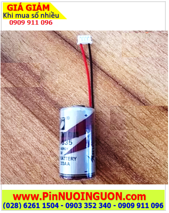 Sunmoon ER14335 (ZẮC CẮM); Pin nuôi nguồn PLC Sunmoon ER14335 lihium 3.6v 2/3AA 1650mAh